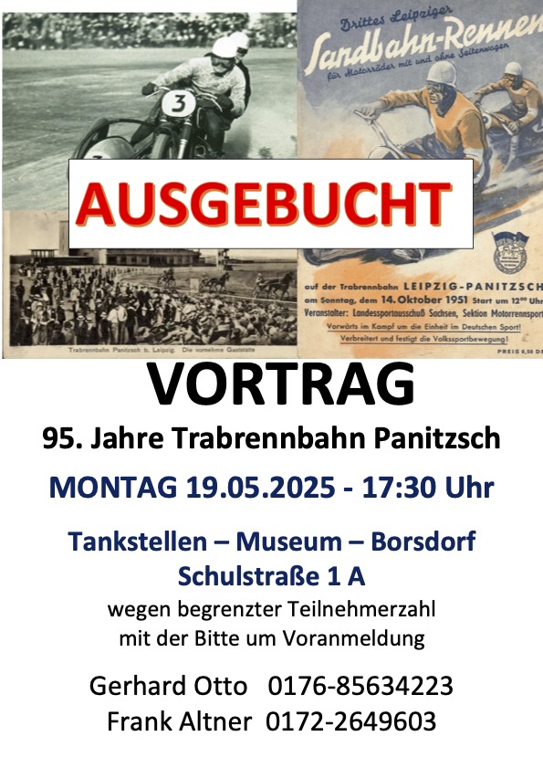 Mehr über den Artikel erfahren Vortrag 95 Jahre Trabrennbahn Panitzsch